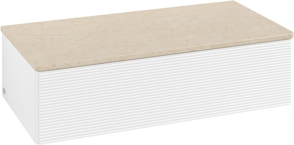 Villeroy & Boch Antao Sideboard L40103 1000 mm mit Auszug, LED-Beleuchtung und Push-to-open in White Matt Lacquer
