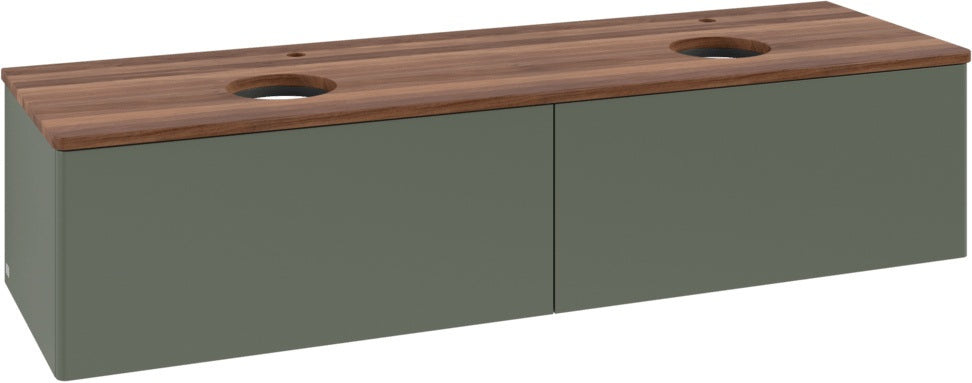 Villeroy & Boch Antao Waschtischunterschrank 1600 mm Anthracite Matt mit 2 Auszügen