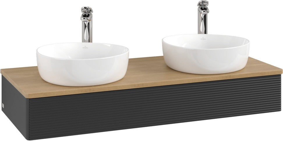Villeroy & Boch Antao Waschtischunterschrank 1200 mm Anthracite Matt mit LED-Auszugsbeleuchtung