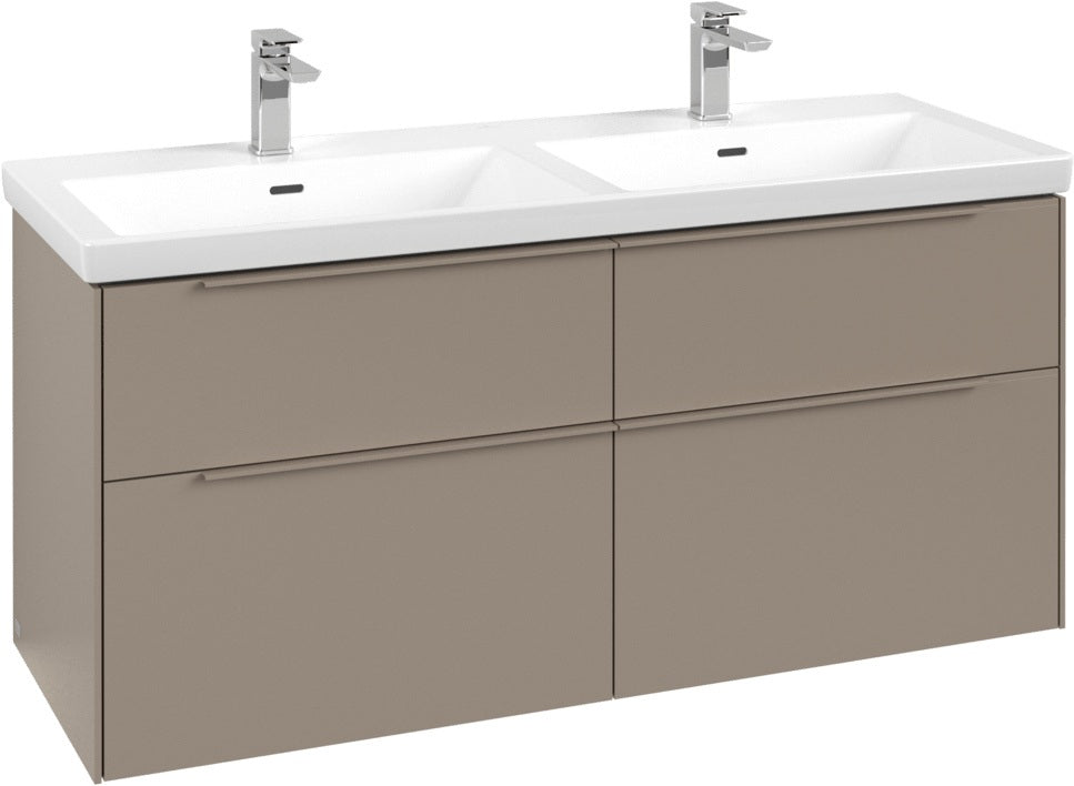 Villeroy & Boch Waschtischunterschrank Subway 3.0 C 568L0 1272 mm Brilliant White mit LED