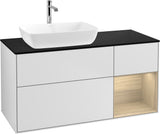 Villeroy & Boch Finion Waschtischunterschrank 1200 mm Glossy White mit Beleuchtung und SoftClosing