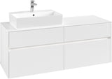 Villeroy & Boch Waschbeckenunterschrank Collaro C132 B0 1400 mm White Matt mit LED-Beleuchtung