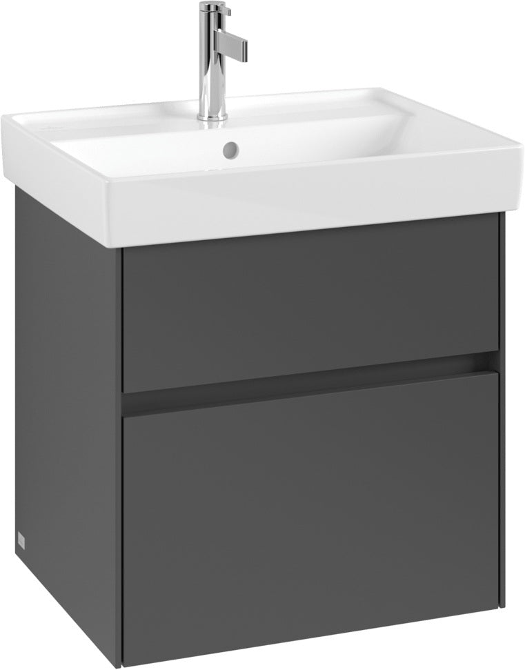 Villeroy & Boch Waschbeckenunterschrank Collaro C008 B0 Kansas Oak mit LED-Beleuchtung und SoftClosing