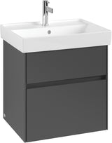 Villeroy & Boch Waschbeckenunterschrank Collaro C008 B0 Kansas Oak mit LED-Beleuchtung und SoftClosing