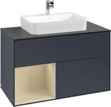 Villeroy & Boch Finion Waschtischunterschrank 1000 mm Glossy White Lacquer mit LED-Beleuchtung