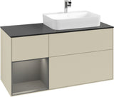 Villeroy & Boch Finion Waschbeckenunterschrank 1200 mm Glossy White Lacquer mit Beleuchtung