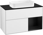 weiß / Mitteldichte Faserplatte (MDF) / F252P D 1000x603x501mm Glossy White