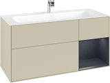 Villeroy & Boch Finion Waschbeckenunterschrank Glossy White Lacquer 1196 mm mit LED-Beleuchtung