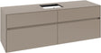 Villeroy & Boch Waschtischunterschrank Collaro C134 B0 1600 mm Taupe mit LED-Beleuchtung