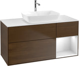 Villeroy & Boch Waschtischunterschrank Finion G831G 1200 mm Glossy White Lacquer mit Beleuchtung