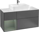 Villeroy & Boch Finion Waschtischunterschrank G161G 1200 mm Glossy White Lacquer mit LED-Beleuchtung