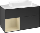 Villeroy & Boch Finion Waschtischunterschrank 1000 mm Glossy White Lacquer – mit LED-Beleuchtung & SoftClosing