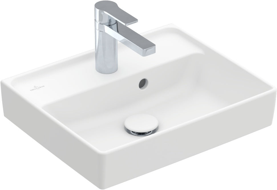 Villeroy & Boch Handwaschbecken Collaro 450x370mm Rechteck Weiß Alpin TitanCeram