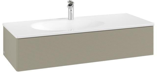 Villeroy & Boch Antao Waschtischunterschrank 1188 mm mit LED-Beleuchtung, Stone Grey Matt