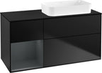 schwarz / Waschtischunterbau / G682H G