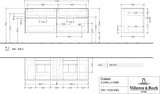 Villeroy & Boch Collaro Waschtischunterschrank 1400 mm Cashmere Grey – 4 Auszüge, SoftClosing