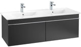 Villeroy & Boch Venticello Waschbeckenunterschrank 1253 mm Glossy White – 2 Auszüge, wandhängend