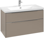 grau / aluminium glänzend / Taupe