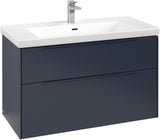 Villeroy & Boch Subway 3.0 Waschtischunterschrank C570L0 Brilliant White mit LED-Beleuchtung und SoftClosing