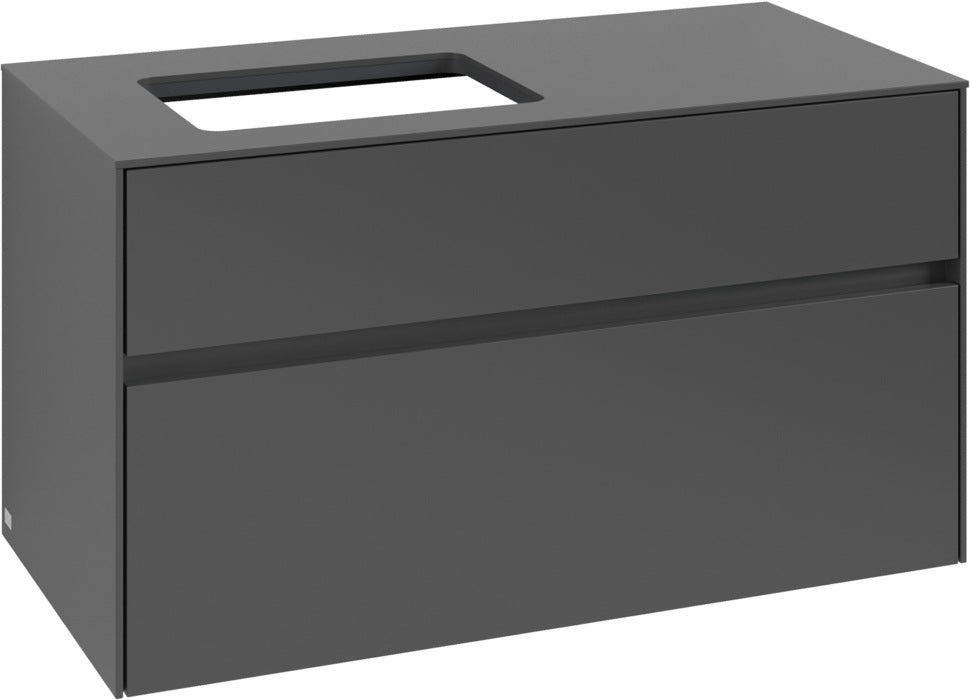 Villeroy & Boch Collaro Waschbeckenunterschrank C110 B0 White Oak 1000 mm mit LED-Beleuchtung