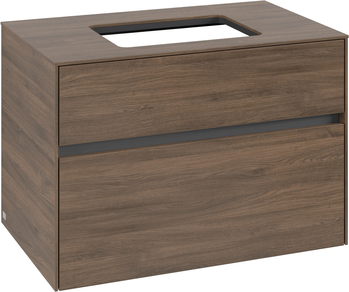 Villeroy & Boch Waschbeckenunterschrank Collaro C108 800 mm Arizona Oak mit SoftClosing