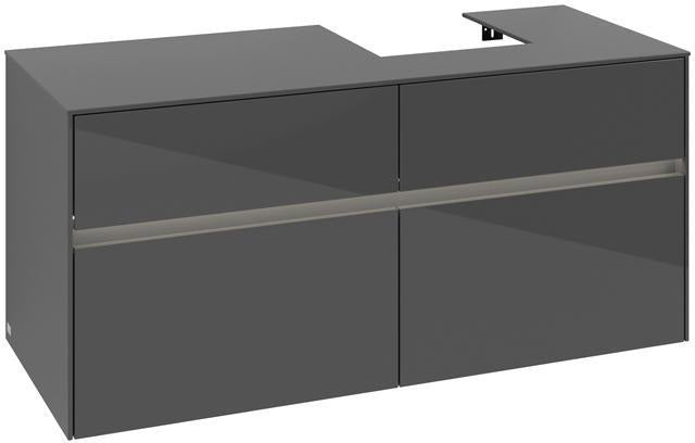Villeroy & Boch Waschbeckenunterschrank Collaro C099B0 1200 mm Glossy White mit Beleuchtung
