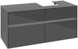 Villeroy & Boch Waschbeckenunterschrank Collaro C099B0 1200 mm Glossy White mit Beleuchtung