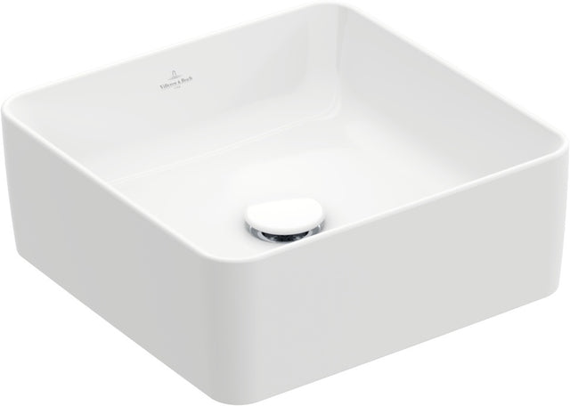 Villeroy & Boch Aufsatzwaschbecken Collaro 4A2138 380x380mm Quadrat Weiß Alpin