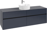 Villeroy & Boch Waschtischunterschrank Collaro C049 B0 1600 mm White Oak mit LED-Beleuchtung