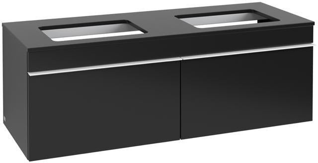 Villeroy & Boch Venticello Waschtischunterschrank 1257 mm Glossy White für 2 Waschbecken