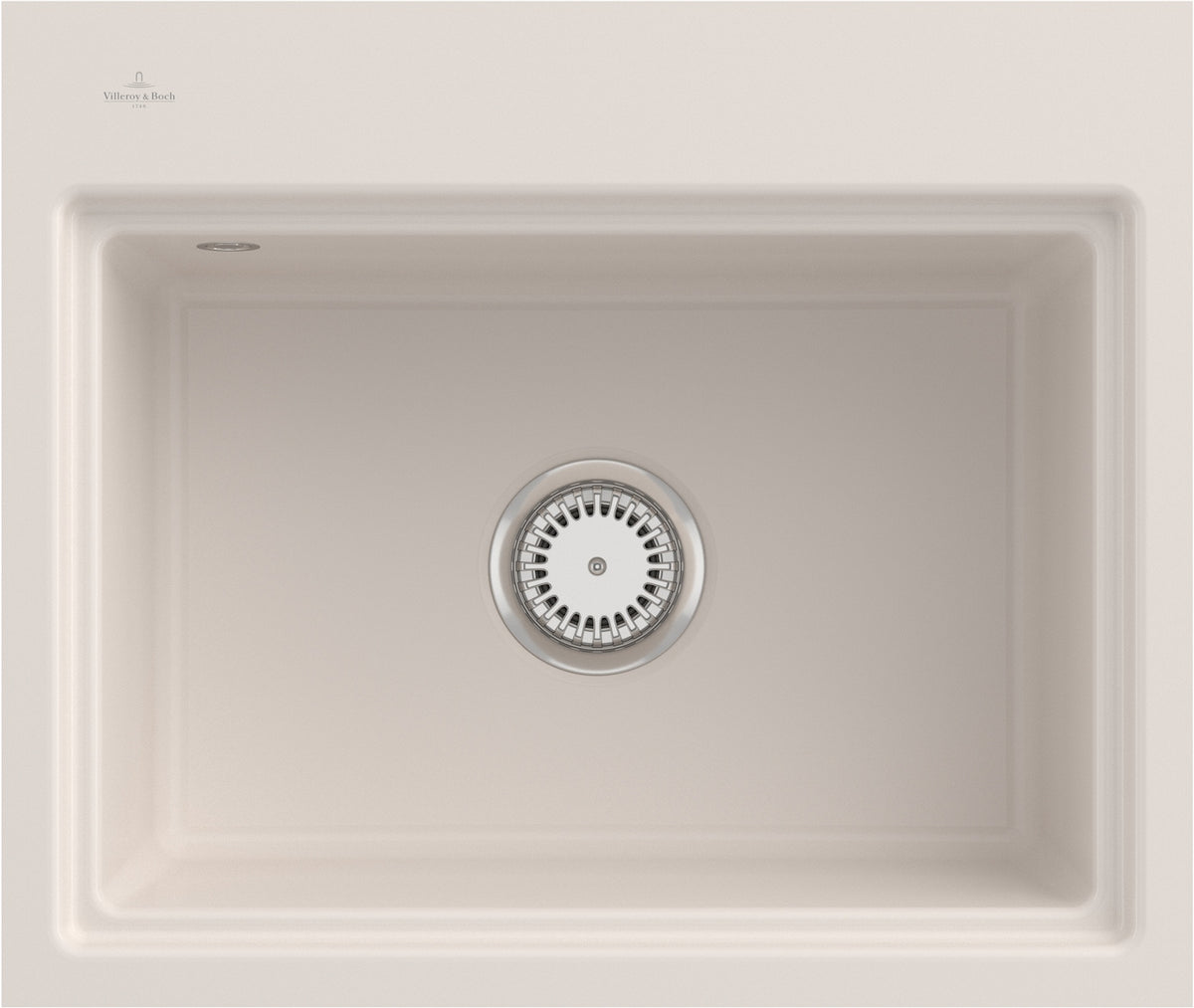Villeroy & Boch Subway Style 60 S Flat Einbauspüle 600x510mm Ivory CeramicPlus