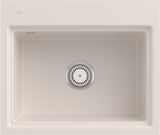 Villeroy & Boch Subway Style 60 S Flat Einbauspüle 600x510mm Ivory CeramicPlus