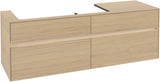 Villeroy & Boch Waschtischunterschrank Collaro C029 B0 1600 mm Nordic Oak mit LED-Beleuchtung