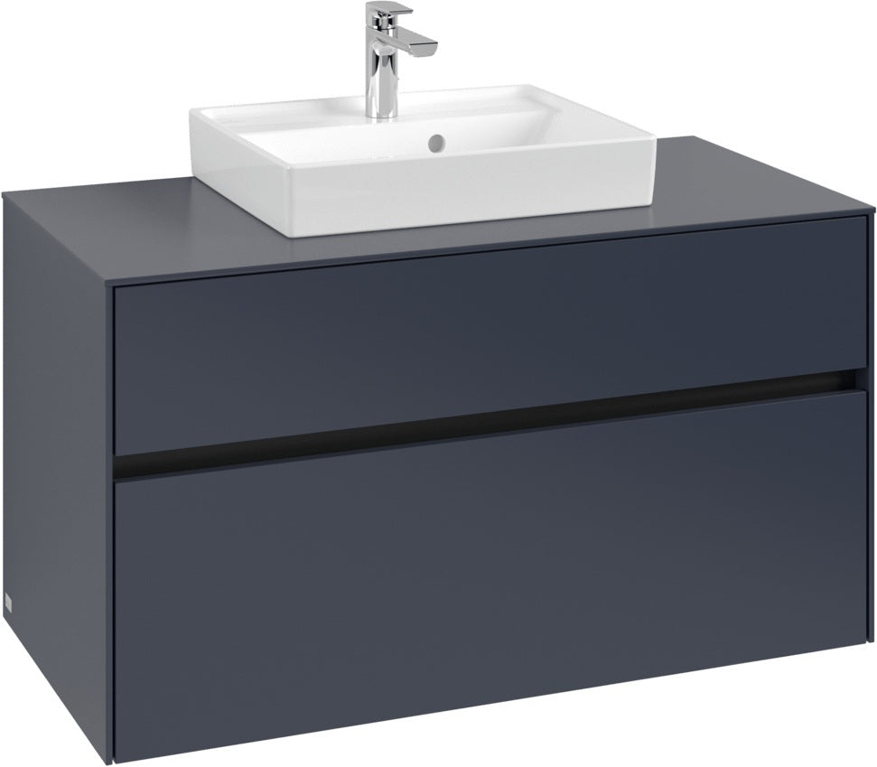 Villeroy & Boch Waschbeckenunterschrank Collaro C016 White Oak 1000 mm – Wandmontage mit SoftClosing