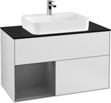 Villeroy & Boch Finion Waschtischunterschrank 1000 mm Glossy White Lacquer mit LED-Beleuchtung