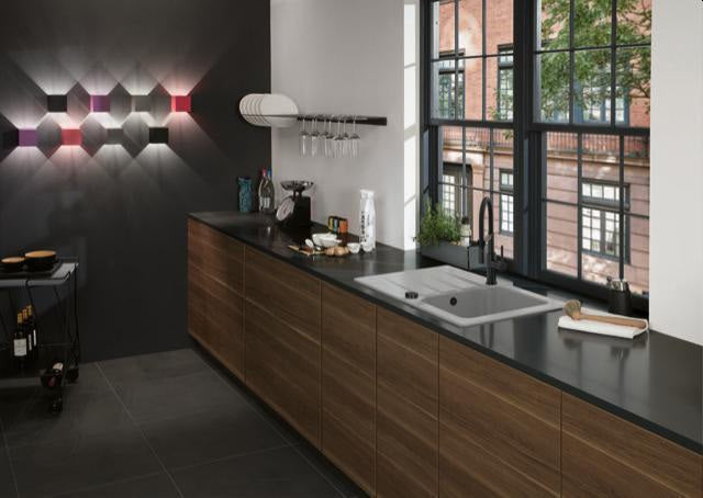 Villeroy & Boch Steel Expert Compact Küchenarmatur 927300 – Edelstahl massiv, ausziehbarer Einlauf, 360° schwenkbar
