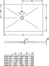 Villeroy & Boch Duschwanne Subway Infinity 1500x1000x40 mm Rechteck Weiß Alpin Keramik
