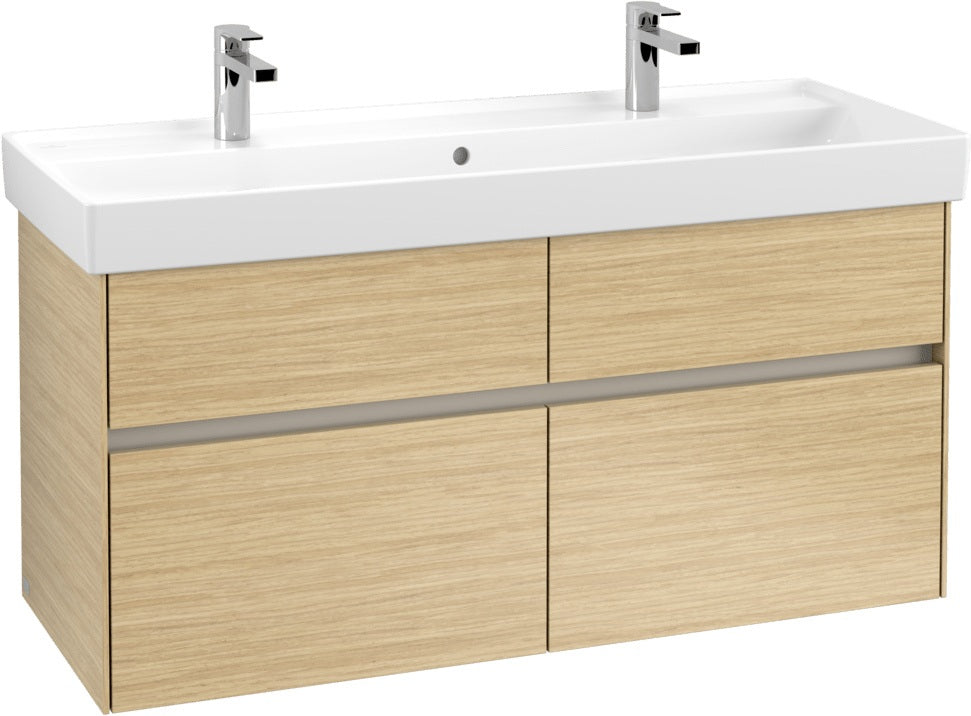 Villeroy & Boch Waschtischunterschrank Collaro C012 Glossy White 1154 mm mit 4 Auszügen