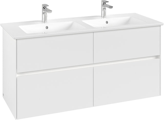 Villeroy & Boch Waschtischunterschrank Collaro C147 B0 1261 mm White Matt mit LED-Beleuchtung
