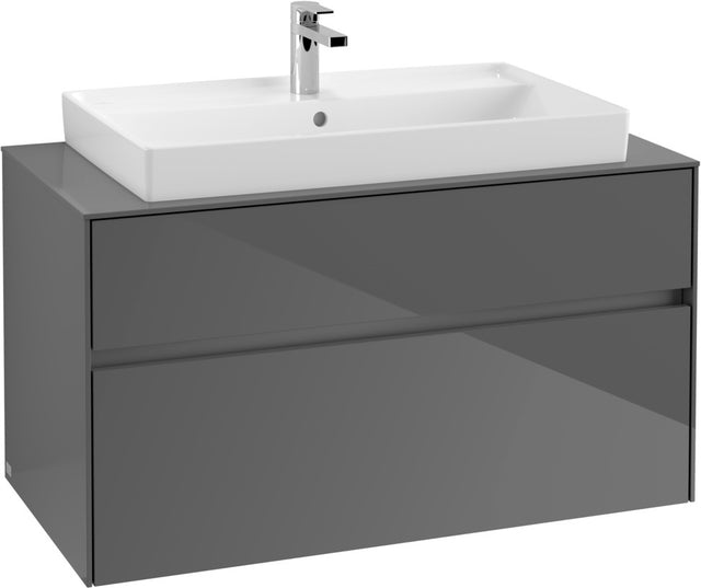 Villeroy & Boch Waschbeckenunterschrank Collaro C02000 Glossy Grey 1000 mm