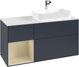 Villeroy & Boch Waschtischunterschrank Finion F271G 1200 mm Glossy White Lacquer mit Beleuchtung