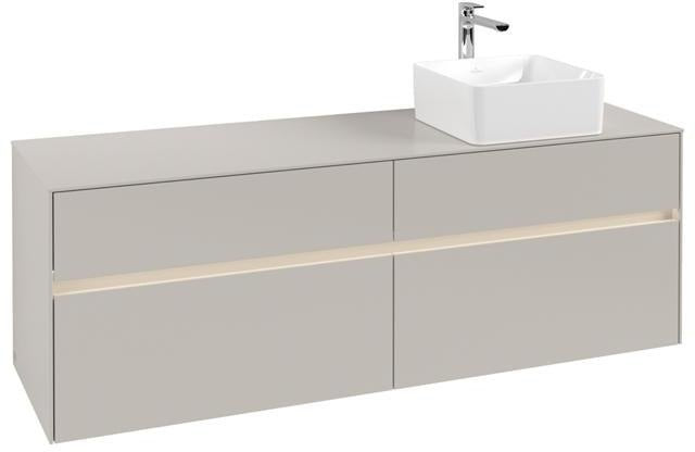 Villeroy & Boch Waschtischunterschrank Collaro C051 B0 1600 mm Glossy White mit LED-Beleuchtung