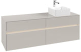 Villeroy & Boch Waschtischunterschrank Collaro C051 B0 1600 mm Glossy White mit LED-Beleuchtung