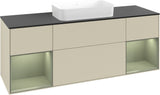 Villeroy & Boch Finion Waschbeckenunterschrank 1600 mm Glossy White Lacquer mit Beleuchtung