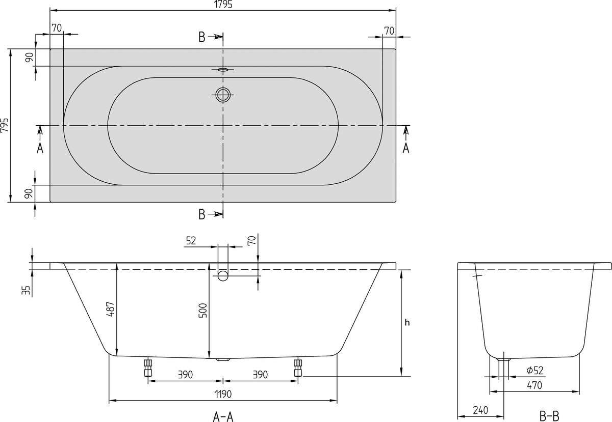 Villeroy & Boch O.novo Whirlpool UAE180C AS2B1V 1800x800mm Rechteck Weiß Alpin