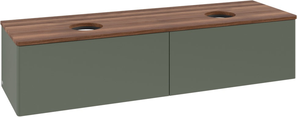 Villeroy & Boch Waschtischunterschrank Antao 1600 mm Anthrazit Matt – 2 Auszüge, SoftClosing