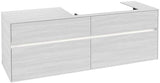 Villeroy & Boch Waschtischunterschrank Collaro C027 B0 1600 mm Glossy White mit LED-Beleuchtung