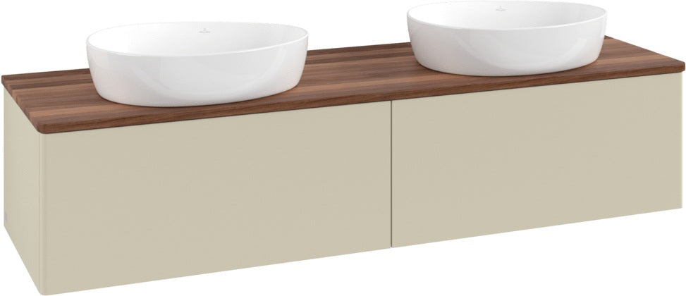 Villeroy & Boch Waschtischunterschrank Antao 1600 mm Anthrazit Matt – 2 Auszüge, SoftClosing