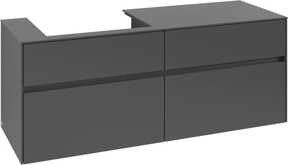 Villeroy & Boch Waschtischunterschrank Collaro C085 White Oak 1400 mm mit 4 Auszügen