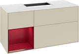 Villeroy & Boch Finion Waschtischunterschrank G161G 1200 mm Glossy White Lacquer mit LED-Beleuchtung